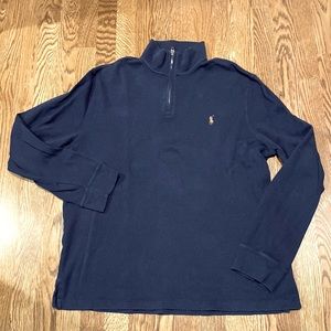 Polo Ralph Lauren 3/4 Zip Navy Size Large